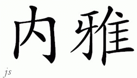 Chinese Name for Naya 