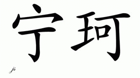Chinese Name for Nienke 