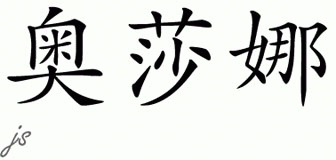 Chinese Name for Oksana 