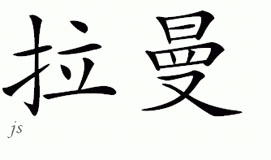 Chinese Name for Raman 