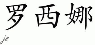 Chinese Name for Rosina 