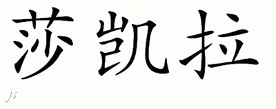 Chinese Name for Shakyra 