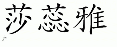 Chinese Name for Sharea 