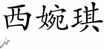 Chinese Name for Siwangi 