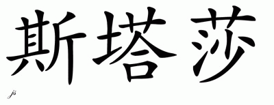 Chinese Name for Stasha 