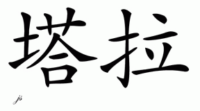 Chinese Name for Tala 