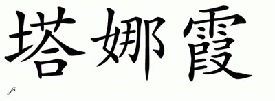 Chinese Name for Tanashia 