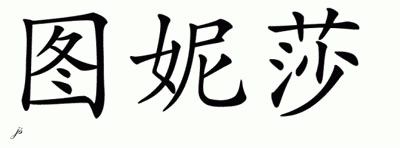 Chinese Name for Tunisha 
