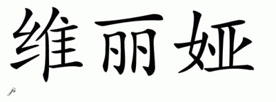 Chinese Name for Velia 