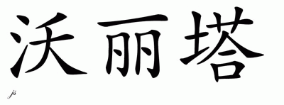 Chinese Name for Volita 