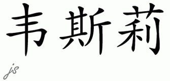Chinese Name for Wesley 