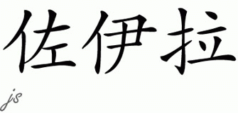 Chinese Name for Zoila 