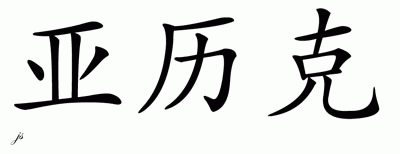 Chinese Name for Alek 