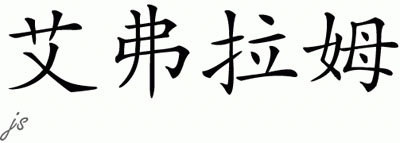 Chinese Name for Avram 