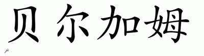 Chinese Name for Belgarum 