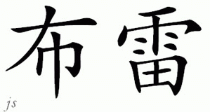 Chinese Name for Bray 