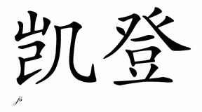 Chinese Name for Caiden 