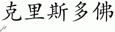 Chinese Name for Christoper 