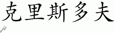 Chinese Name for Christoph 
