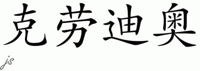 Chinese Name for Claudio 