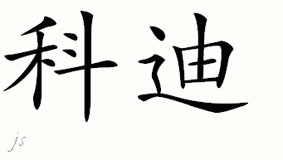Chinese Name for Codi 