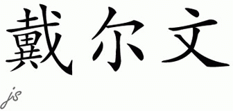 Chinese Name for Derwin 