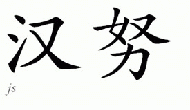 Chinese Name for Hannu 