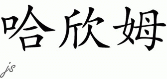 Chinese Name for Haseem 