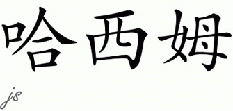 Chinese Name for Hasim 