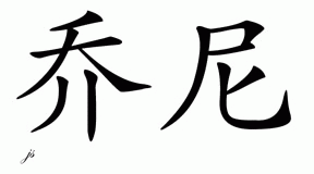 Chinese Name for Jonny 