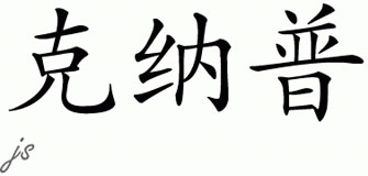 Chinese Name for Knapp 