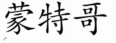 Chinese Name for Montego 