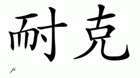 Chinese Name for Nike - Chinese Characters