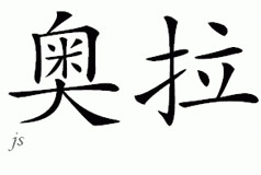 Chinese Name for Ora 
