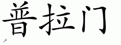 Chinese Name for Plamen 