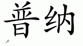 Chinese Name for Puna 