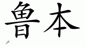 Chinese Name for Ruben - Chinese Characters