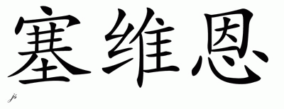 Chinese Name For Savion - Chinese Characters