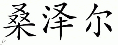 Chinese Name for Sonzer 