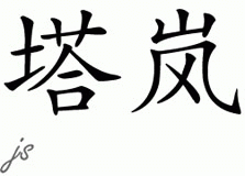 Chinese Name for Taran 