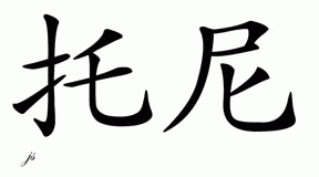 Chinese Name for Tony 