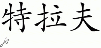 Chinese Name for Trav 