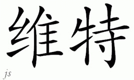 Chinese Name for Vitor 