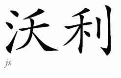Chinese Name for Wally 