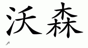 Chinese Name for Watson 