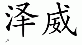 Chinese Name for Zev 