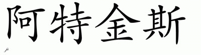Chinese Name for Atkins 