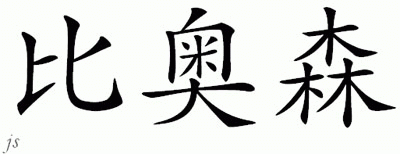 Chinese Name for Biornsen 