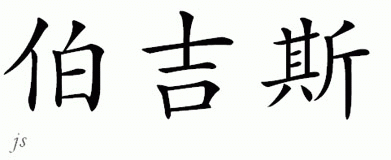 Chinese Name for Burgess 