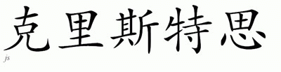 Chinese Name for Christus 
